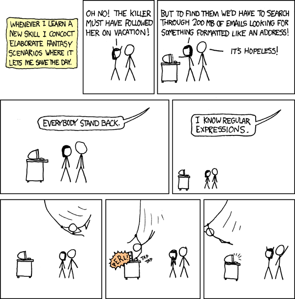 xkcd about regular expressions